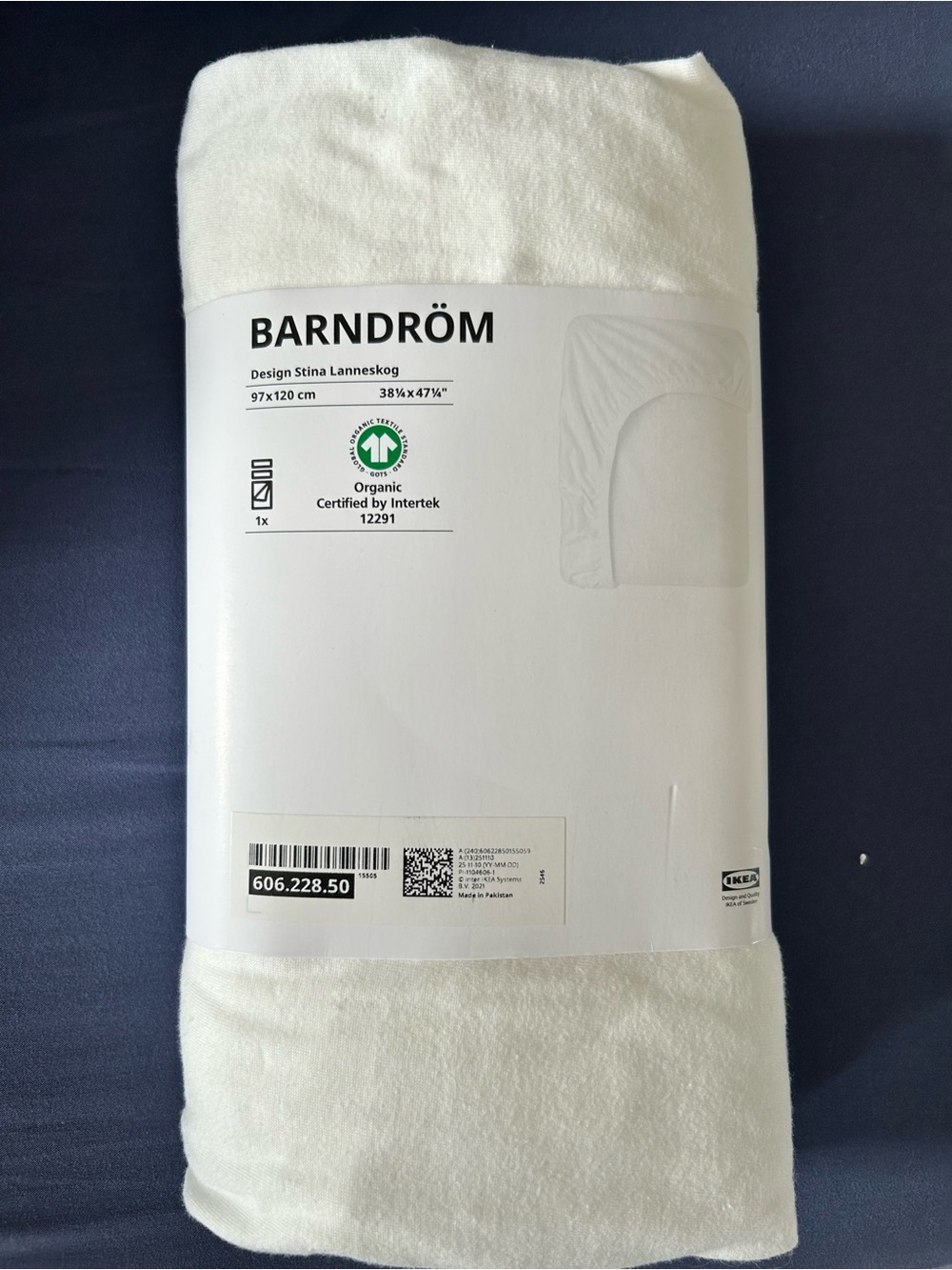 NWT Organic Fitted Crib Sheet - White